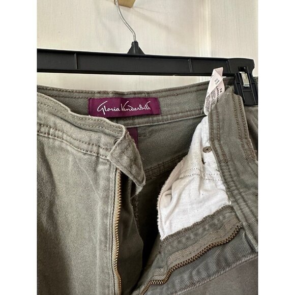 Gloria Vanderbilt women’s size 14 long green pants - Picture 5 of 10